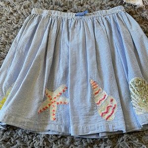 Mini Boden Seashell flowy skirt
